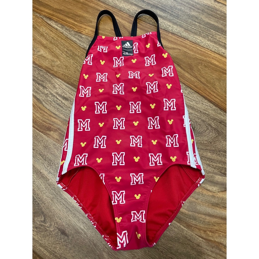 Disney‎ Adidas Mickey Monogram Collab Size S 6-7Y One Piece HR7444